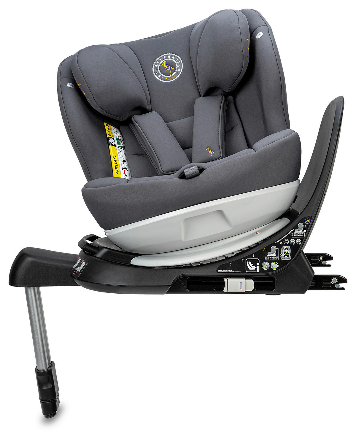 REBOARDER-KINDERSITZ Niki KId  - Grau, Basics, Kunststoff/Textil (45/59/53.5cm) - Storchenmühle