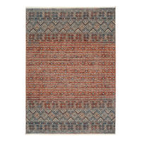 WEBTEPPICH  Wohnzimmer 80/150 cm Korsika Blau, Terracotta rechteckig  - Blau/Terracotta, Design, Textil (80/150cm) - Novel