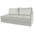 LIEGE in Velours Ecru  - Ecru/Schwarz, KONVENTIONELL, Kunststoff/Textil (205/80/95cm) - Xora