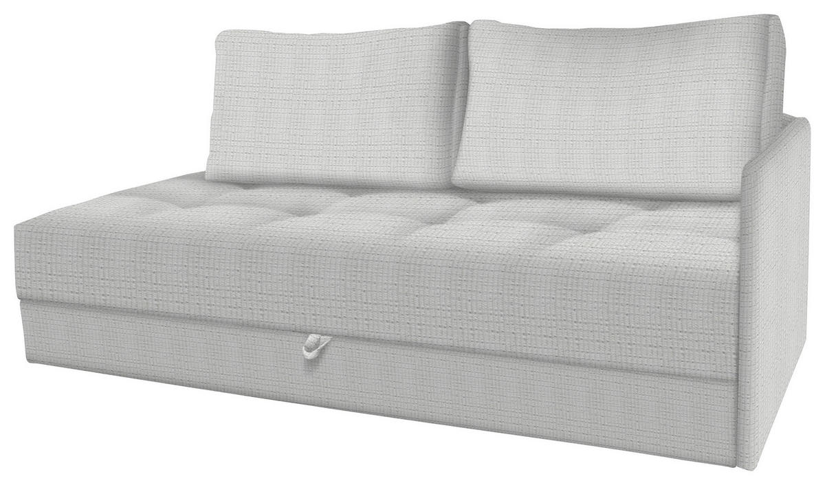 LIEGE in Velours Ecru  - Ecru/Schwarz, Konventionell, Kunststoff/Textil (205/80/95cm) - Xora