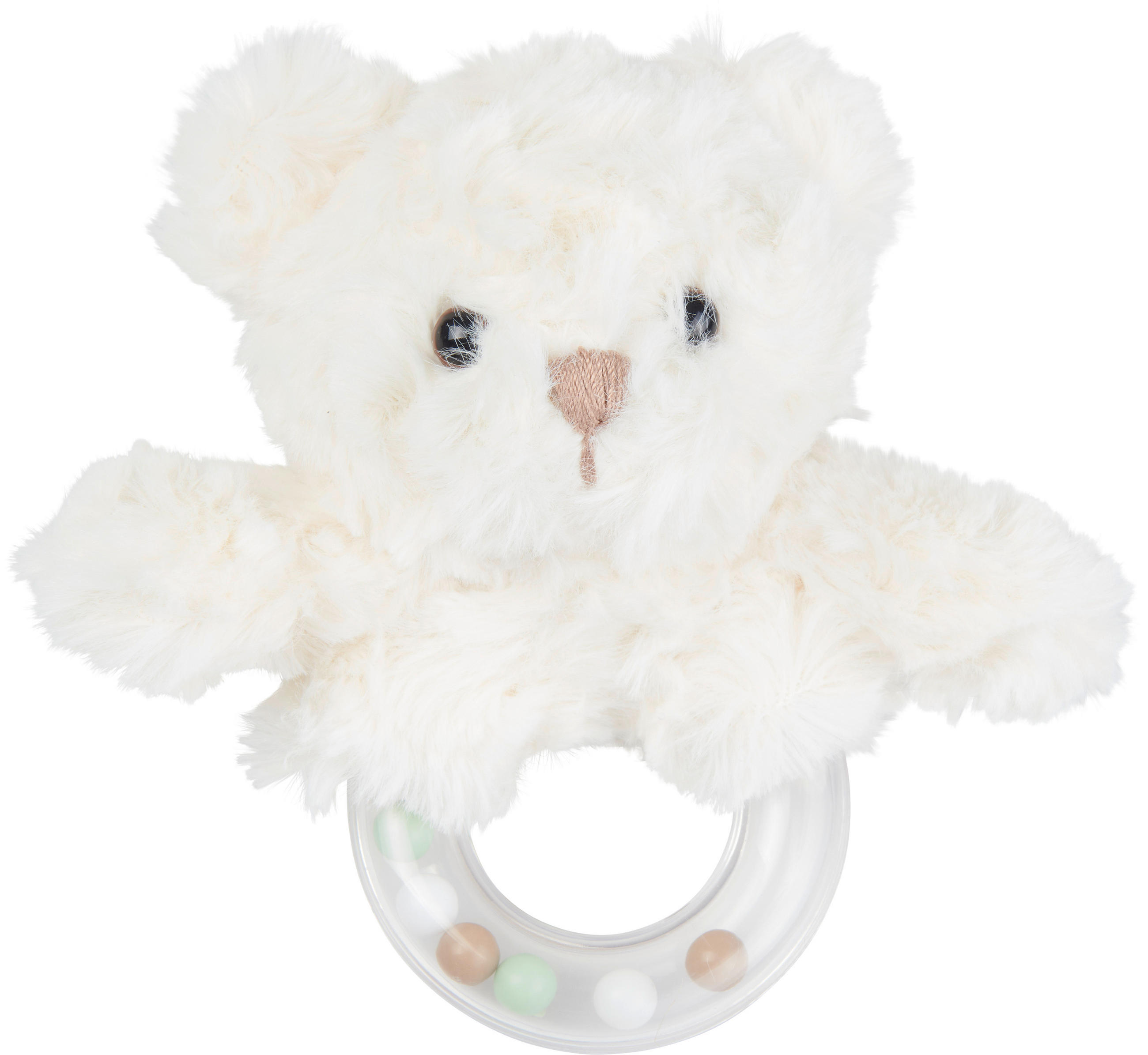 CSÖRGŐ - fehér, Basics, műanyag/textil (12cm) - Patinio