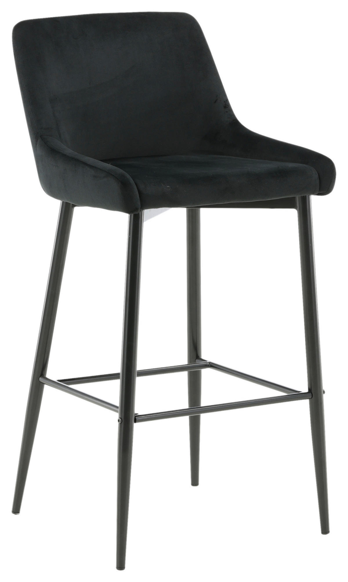 BARPALL SET i svart  - svart, Design, metall/textil (48/105/57cm) - Livetastic