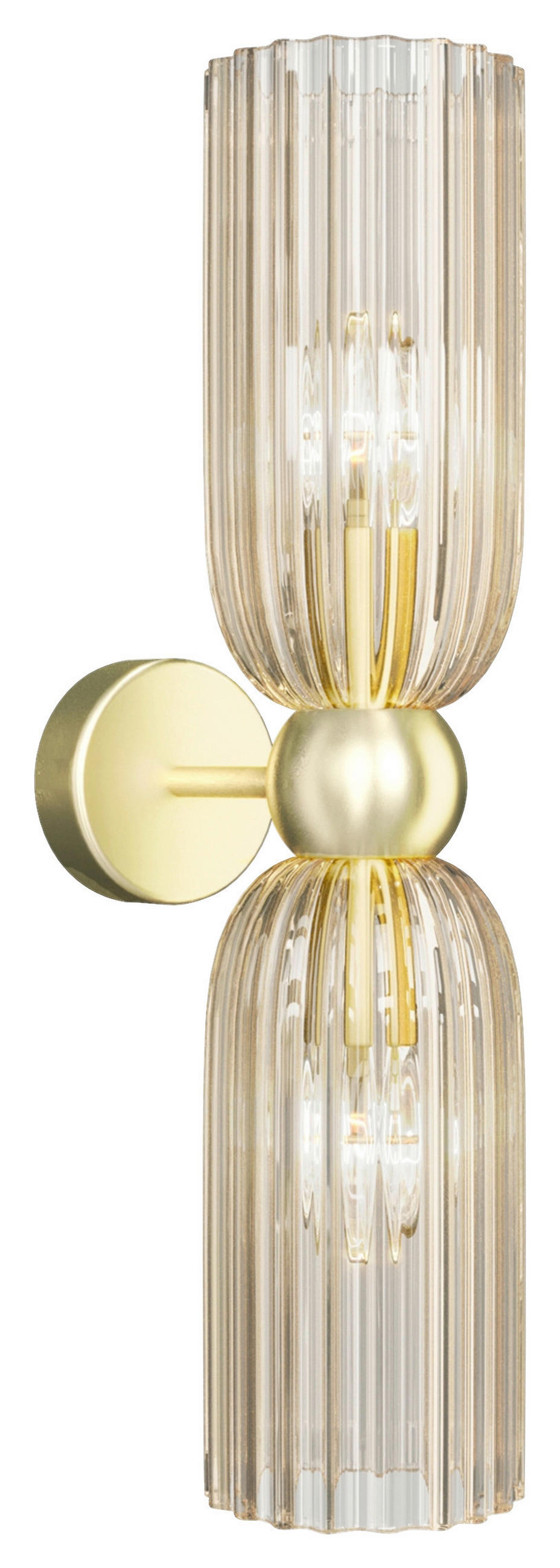 WANDLEUCHTE - Goldfarben, Glas/Metall (18/43,5/10cm) - MAYTONI