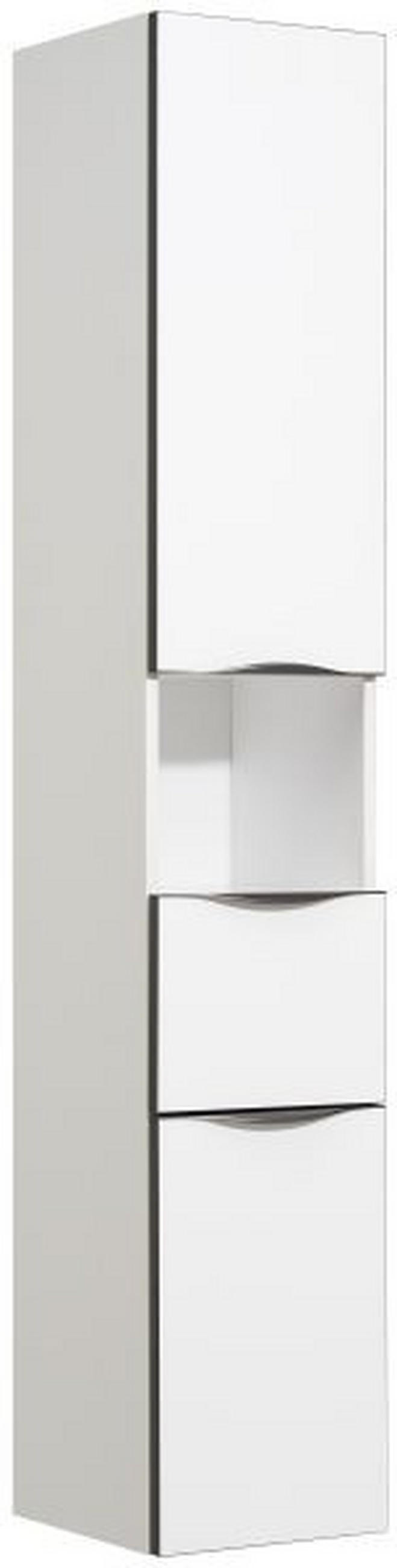 VISOKI ORMAR  bela  - bela/antracit, Konvencionalno, staklo/metal (30/168/33cm) - Sadena