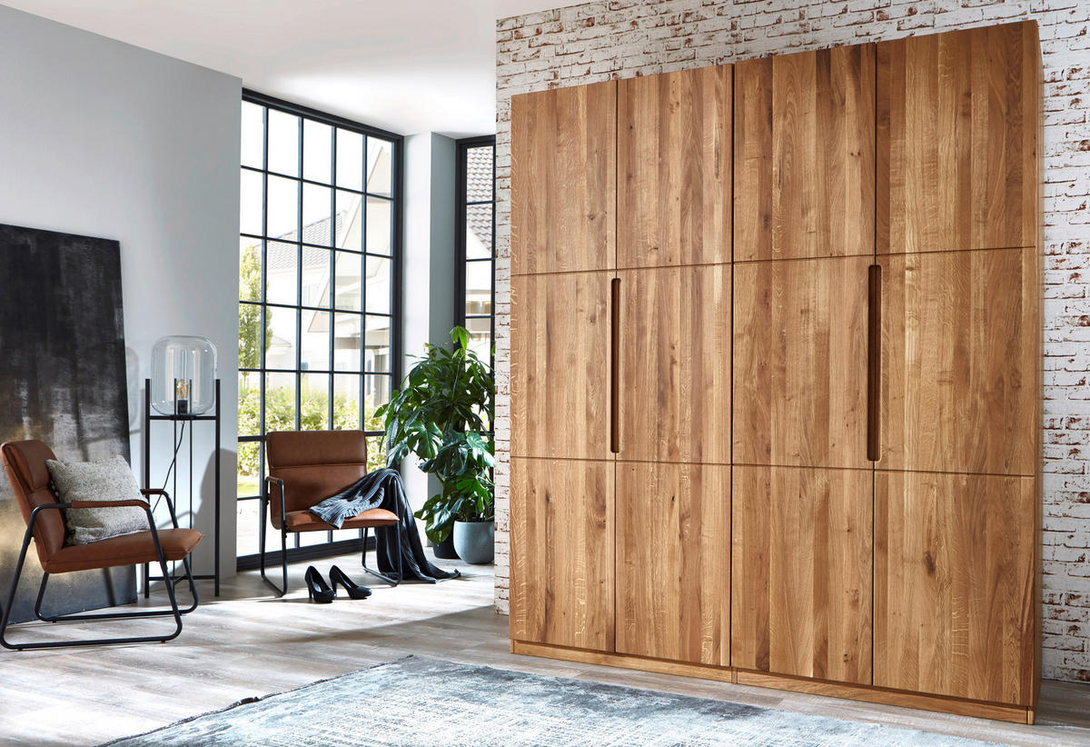 DREHTÜRENSCHRANK  in Wildeiche  - Wildeiche, MODERN, Holz (202/223/62cm) - MID.YOU