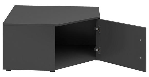 AUFSATZSCHRANK 101/35/79 cm  - Schwarz/Graphitfarben, MODERN, Holzwerkstoff/Kunststoff (101/35/79cm) - Carryhome