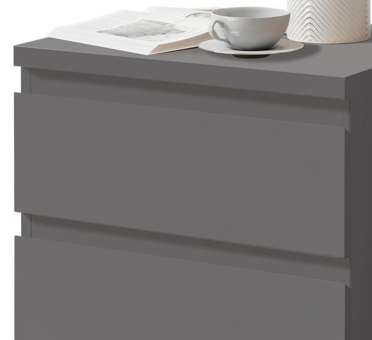 NOĆNI STOČIĆ grafitno siva  - crna/grafitno siva, Osnovno, pločasti materijal/plastika (45/43,6/38cm) - Carryhome