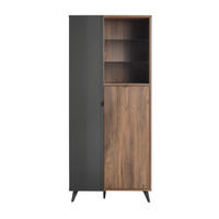 VITRINA, delno masivno  - Design, leseni material (83,1/42,9/190cm) - Carryhome