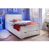 BOXSPRINGBETT 120/200 cm  in Weiß  - Silberfarben/Weiß, MODERN, Kunststoff/Textil (120/200cm) - Livetastic