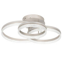 LED-DECKENLEUCHTE Swansea 72/63/22 cm   - Cappuccino, Design, Kunststoff/Metall (72/63/22cm) - Novel