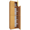 SKOSKÅP 70/223/39 cm  - bokfärgad/grå, Klassisk, trämaterial/plast (70/223/39cm) - MID.YOU