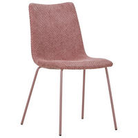 STOLICA  ružičasta  metal, tekstil      - ružičasta, Design, metal/tekstil (45/86,5/57cm) - home24