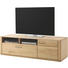 TV-ELEMENT 124/50/51 cm - Edelstahlfarben/Eichefarben, KONVENTIONELL, Holz/Holzwerkstoff (124/50/51cm) - Novel TV-ELEMENT 124/50/51 cm - Edelstahlfarben/Eichefarben, KONVENTIONELL, Holz/Holzwerkstoff (124/50/51cm) - Novel