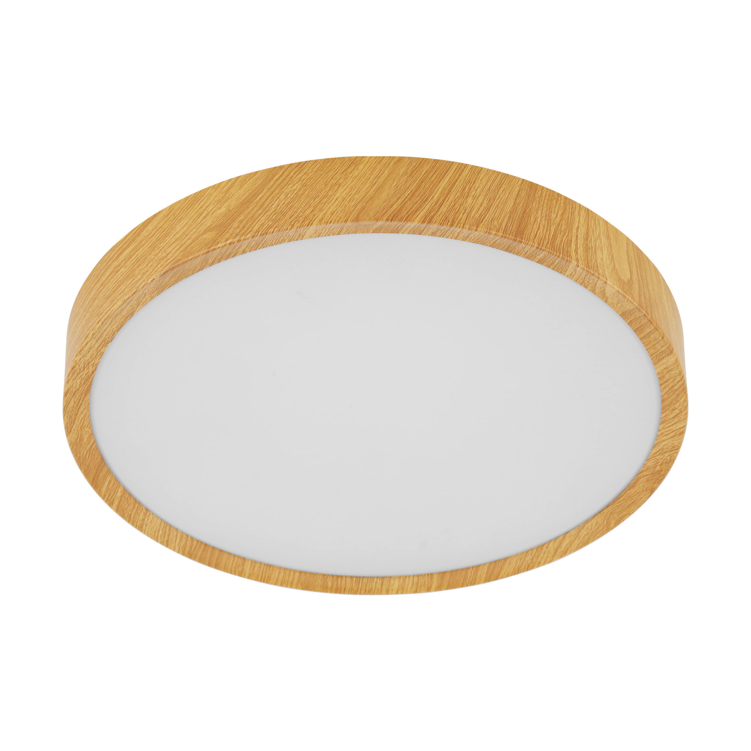 LED-DECKENLEUCHTE MUSURITA 44/7,5 cm   - Naturfarben/Weiß, Natur, Kunststoff/Metall (44/7,5cm) - Eglo
