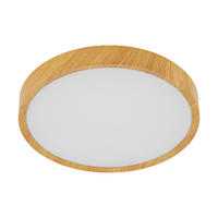 LED-DECKENLEUCHTE MUSURITA 44/7,5 cm   - Naturfarben/Weiß, Natur, Kunststoff/Metall (44/7,5cm) - Eglo