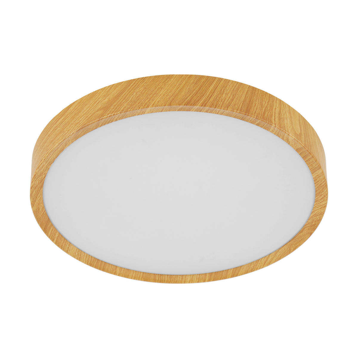 LED-DECKENLEUCHTE MUSURITA 44/7,5 cm   - Naturfarben/Weiß, Natur, Kunststoff/Metall (44/7,5cm) - Eglo