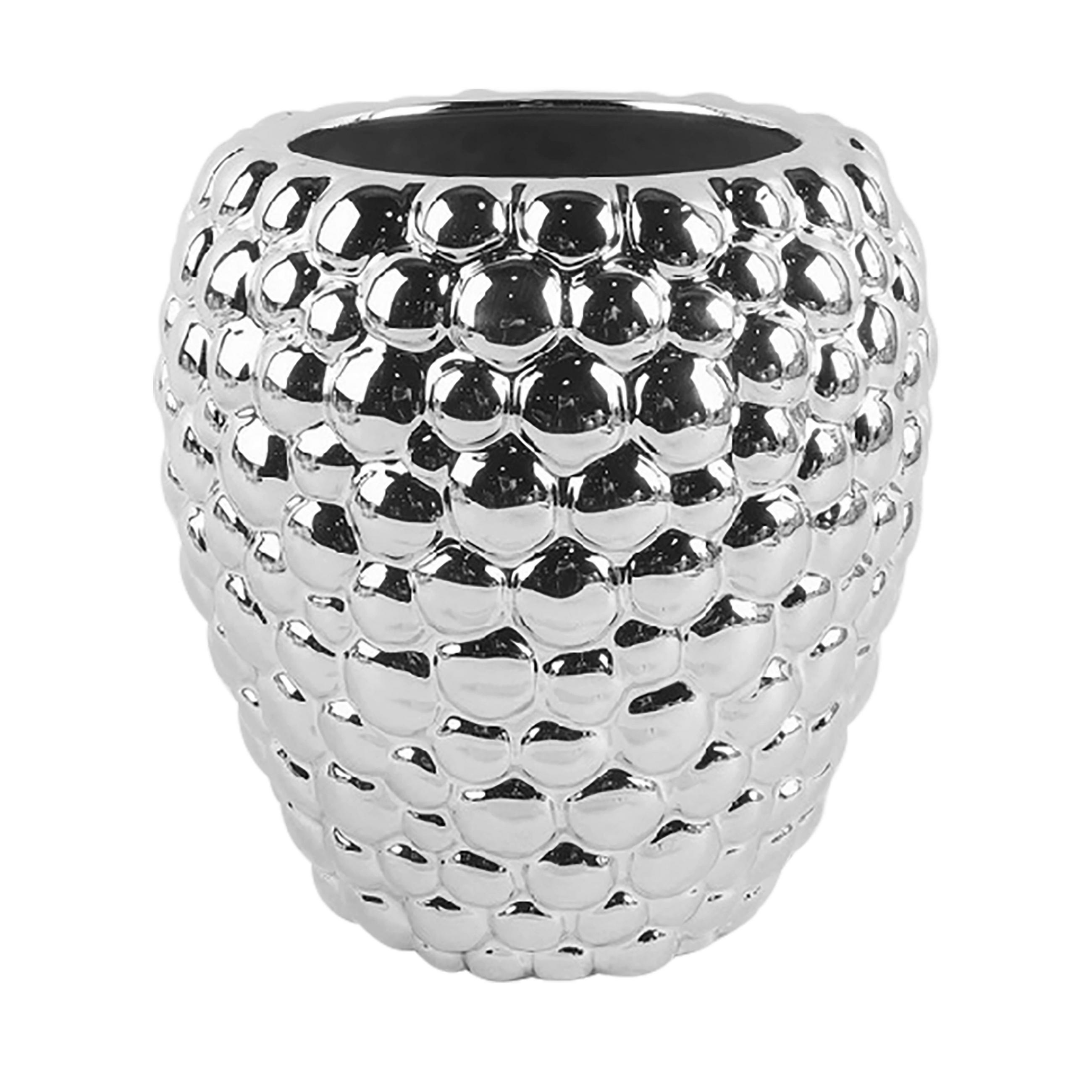 VAS 18.1 cm  - silver, Lifestyle, keramik (17,4/18,1cm) - Ambia Home