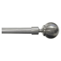 GARDINSTÅNGSET 120-210 cm  - stålfärgad, Basics, metall (120-210cm)