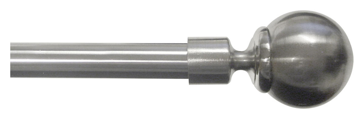 GARDINSTÅNGSET 120-210 cm  - stålfärgad, Basics, metall (120-210cm)