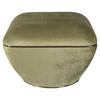 TABURET, textil, 60/42,5 cm - zelená/barvy grafitu, Design, kov/textil (60/42,5cm) - MID.YOU