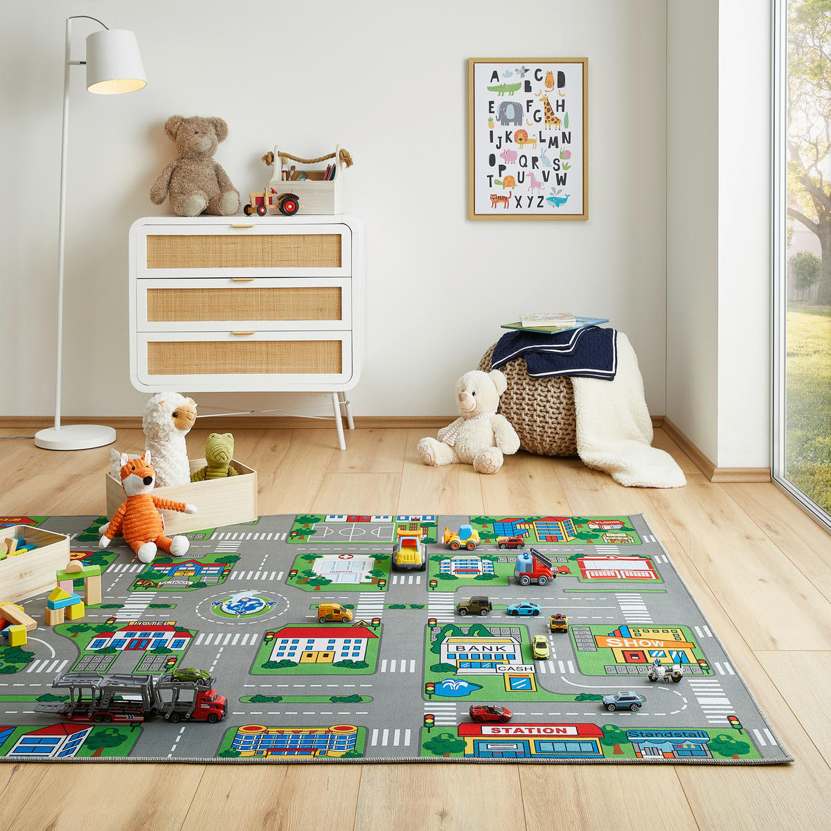 SPIELTEPPICH 133/190 cm City Fahrzeuge  - Multicolor, Trend, Textil (133/190cm) - Boxxx