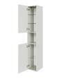 HOCHSCHRANK 30/168/33 cm  - Chromfarben/Weiß, Design, Glas/Holzwerkstoff (30/168/33cm) - Xora
