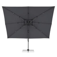 AMPELSCHIRM 300 x 400 cm Anthrazit  - Anthrazit, Basics, Textil/Metall (400/300cm) - Doppler