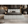 POLSTERBETT 160/200 cm,  in Creme,  - Creme/Schwarz, Design, Kunststoff/Textil (160/200cm) - Esposa