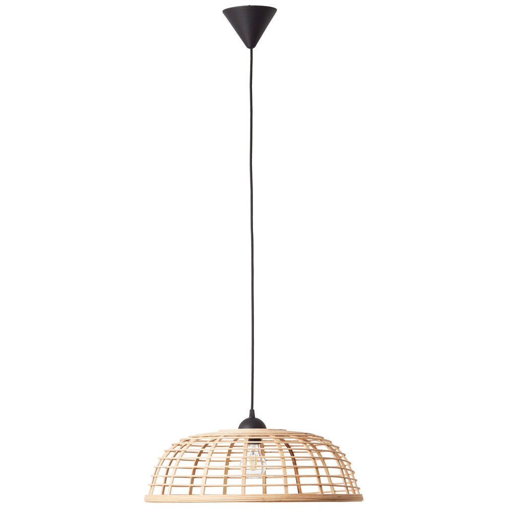 Thumbnail - Brilliant Hängeleuchte Crosstown, Schwarz, Holz, Kunststoff, 130 cm, LED-Leuchtmittel austauschbar, Lampen & Leuchten, I...