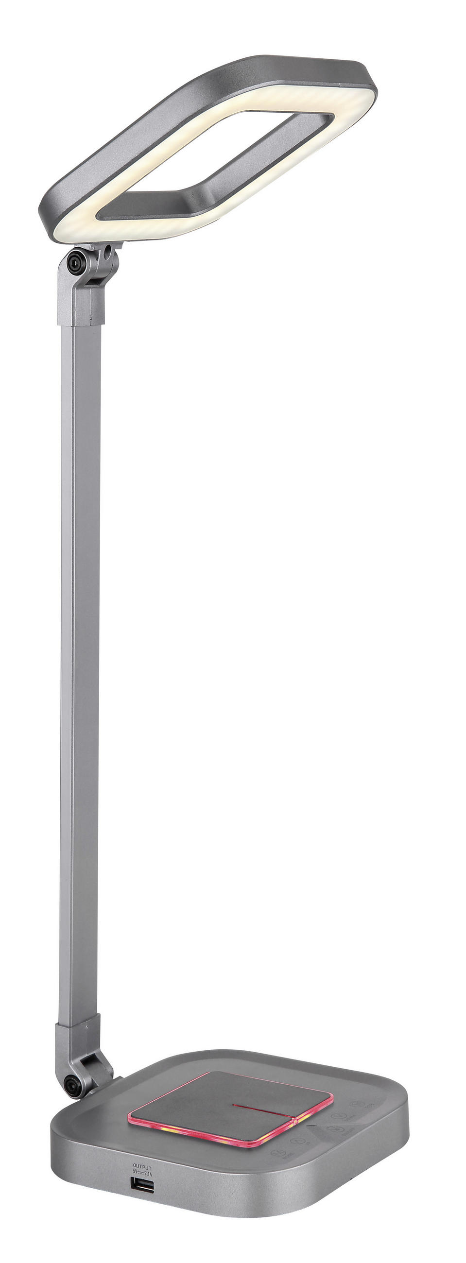 TISCHLEUCHTE  - Weiß/Grau, Basics, Kunststoff/Metall (14,5/14,5/43cm) - Globo