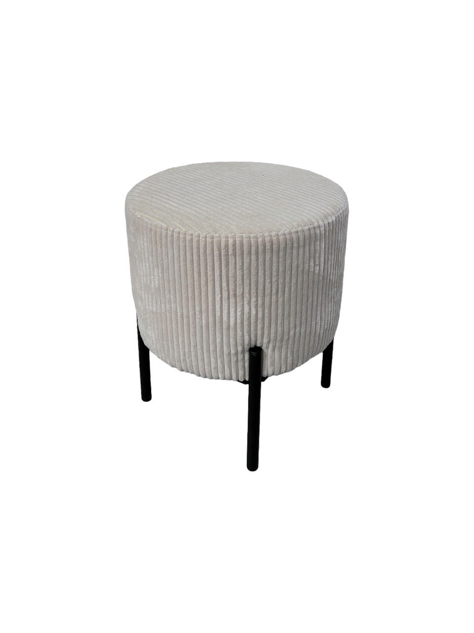 Mid.you Pouf Blaze Grau 38x46x38 cm