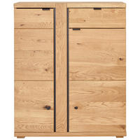 SCHUHSCHRANK 90/111,5/38 cm  - Wildeiche/Anthrazit, Natur, Holz/Holzwerkstoff (90/111,5/38cm) - Linea Natura