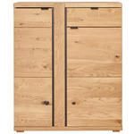 SCHUHSCHRANK 90/111,5/38 cm  - Wildeiche/Anthrazit, Natur, Holz/Holzwerkstoff (90/111,5/38cm) - Linea Natura