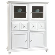 KOMODA HIGHBOARD - bílá/barvy nerez oceli, Lifestyle, kov/dřevo (112/137/42cm) - Landscape