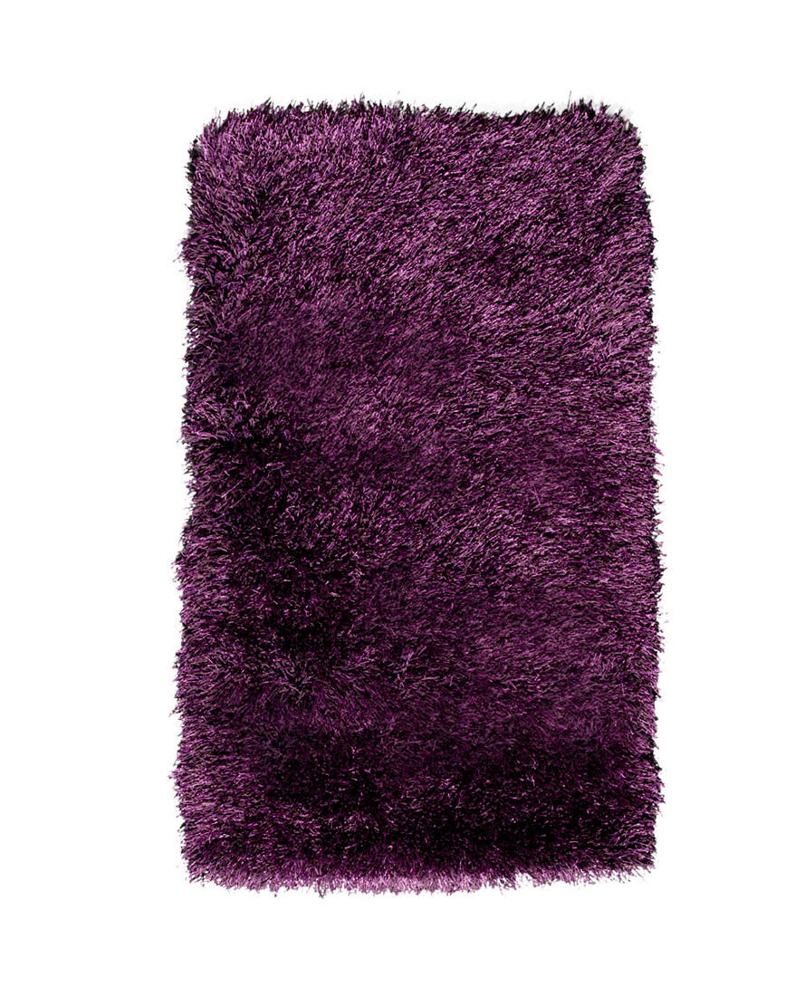 HOCHFLORTEPPICH 60/110 cm Aubergine  - Aubergine, Basics, Textil (60/110cm) - Novel