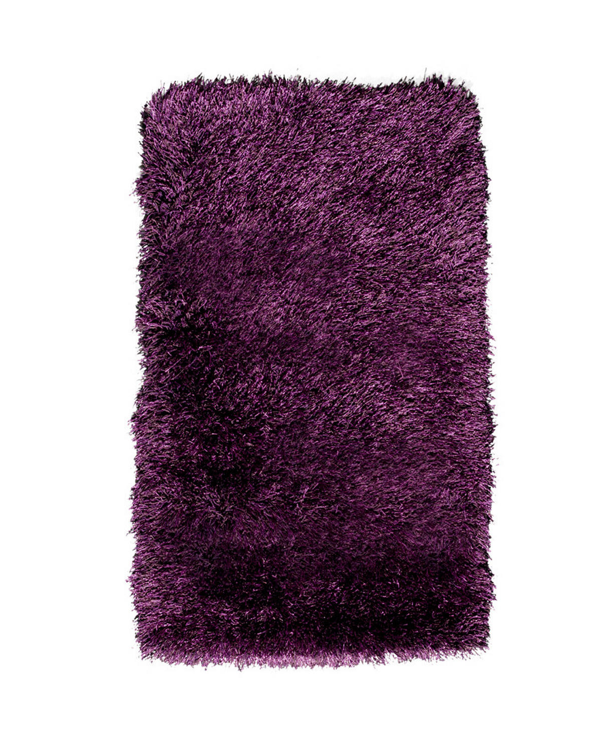 HOCHFLORTEPPICH 60/110 cm Aubergine  - Aubergine, Basics, Textil (60/110cm) - Novel