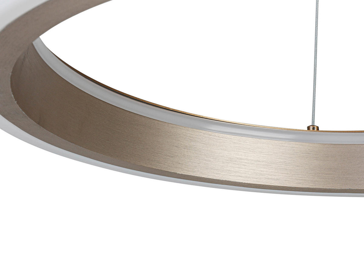 HÄNGELEUCHTE 50/120 cm   - Weiß/Cappuccino, Trend, Kunststoff/Metall (50/120cm) - Collet's Monde