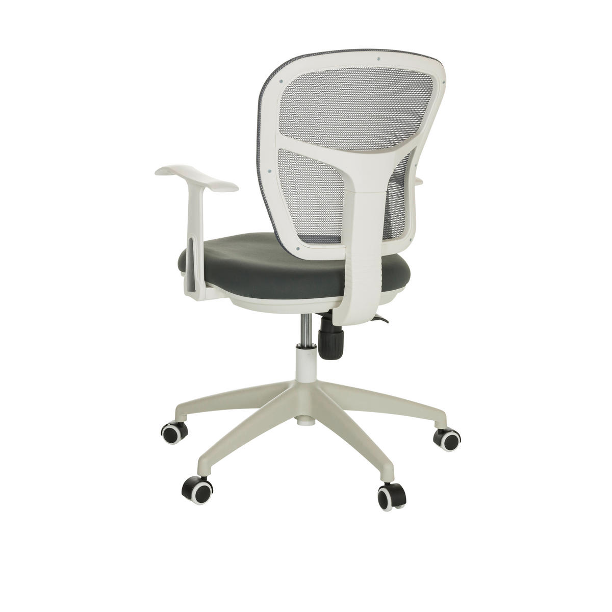 DREHSTUHL Grau  - Weiß/Grau, Basics, Kunststoff/Textil (68/90-97/68cm) - MID.YOU