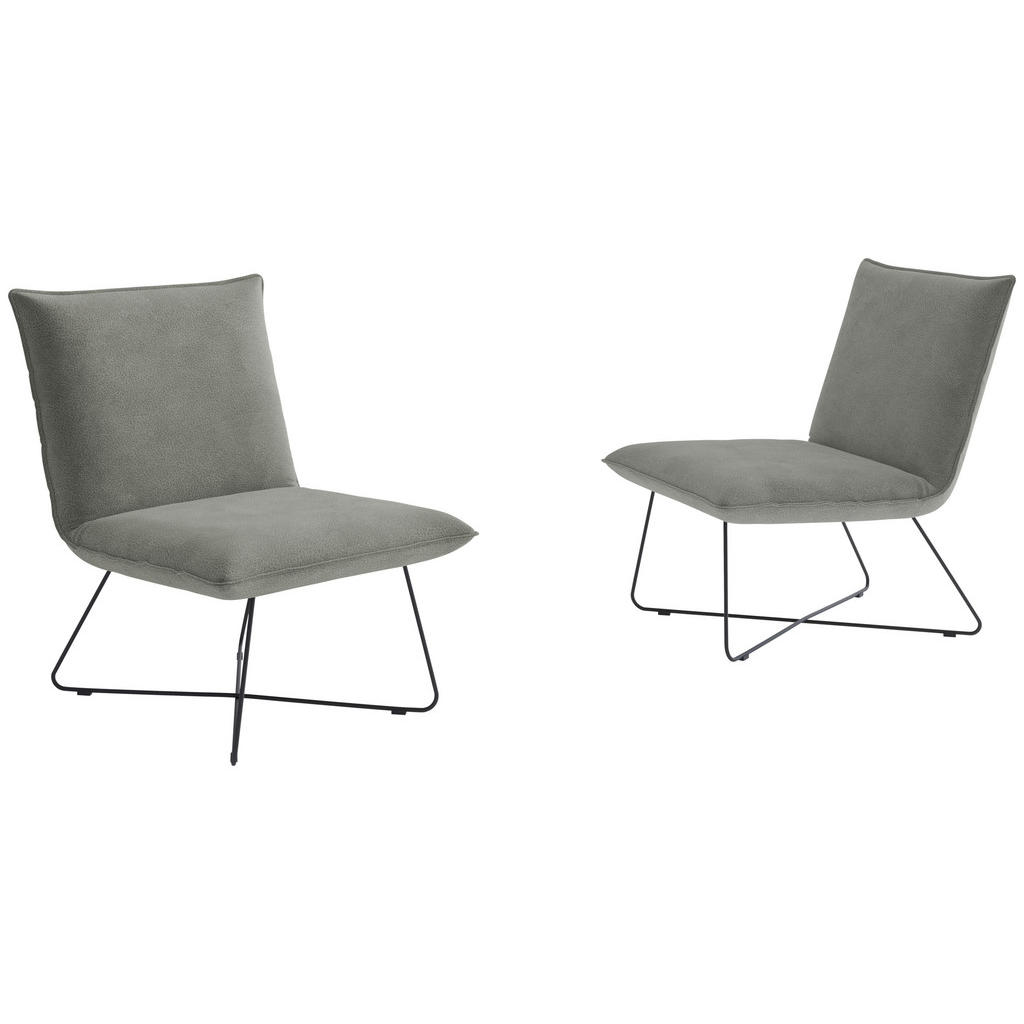 Thumbnail - Livetastic Sessel Skyway, Grau, Textil, 81x84x68 cm, Made in EU, Wohnzimmer, Sessel, Polstersessel