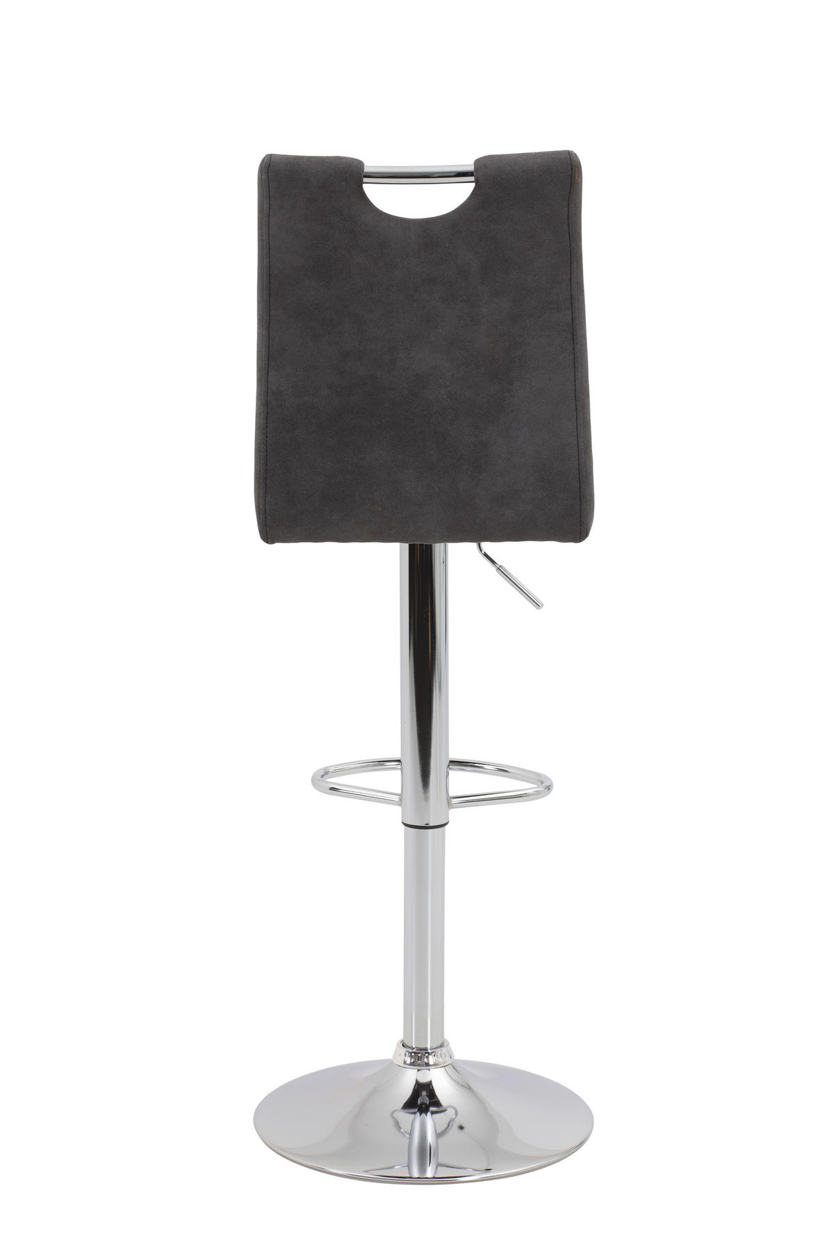 BARHOCKER in Metall, Textil Anthrazit  - Chromfarben/Anthrazit, MODERN, Textil/Metall (40/97-119/50cm) - MID.YOU