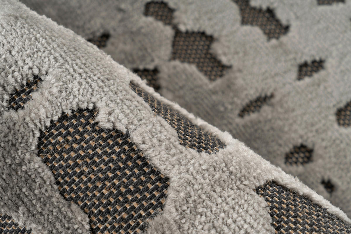 PLOCHO TKANÝ KOBEREC, 120/170 cm, sivá - sivá, Konventionell, textil (120/170cm)