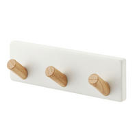 HAKENLEISTE  in Weiss  - Weiss, Basics, Holz/Metall (16,5/4/5cm)