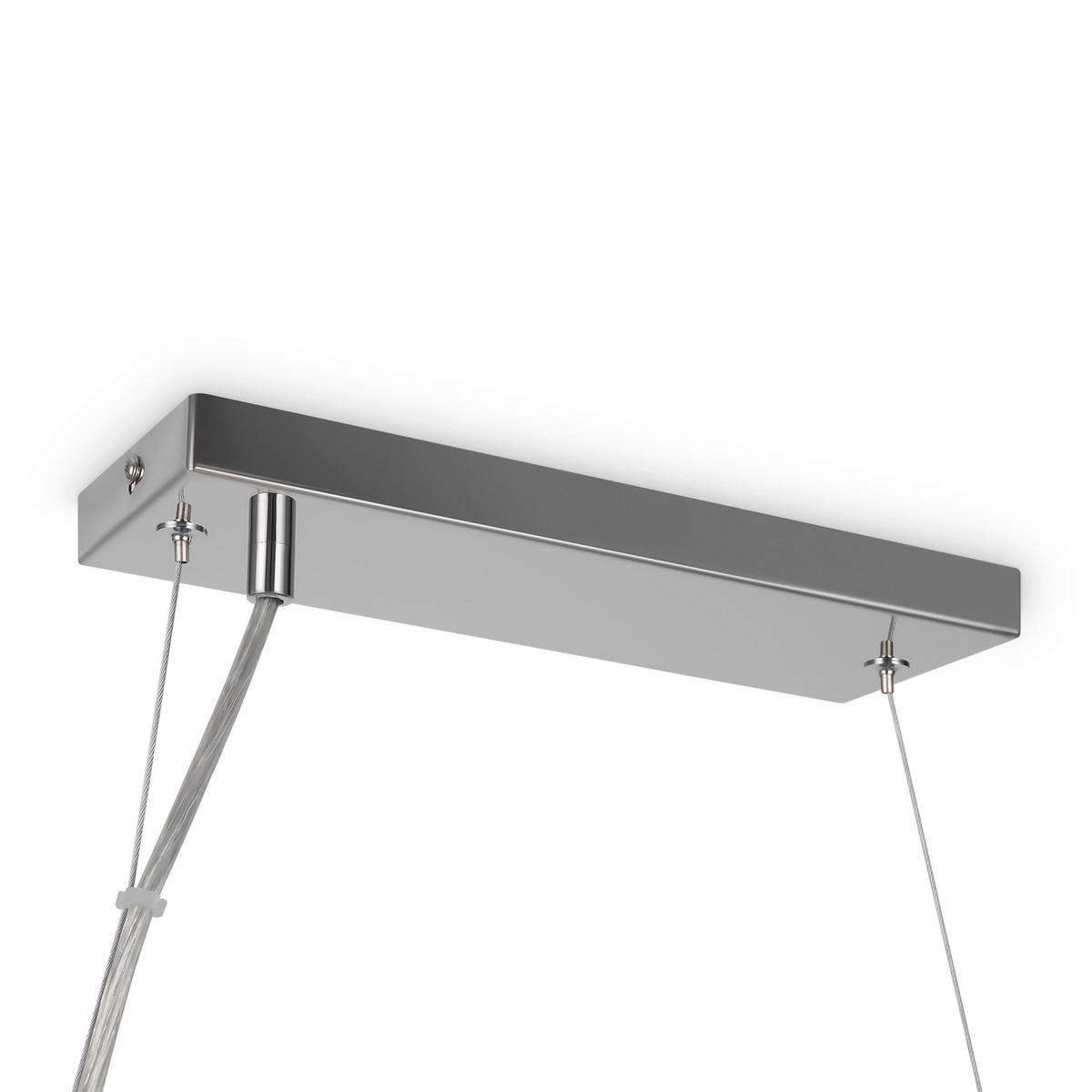 PENDELLEUCHTE 23,8/22,8/123,5 cm   - Chromfarben, Trend, Glas/Metall (23,8/22,8/123,5cm) - MAYTONI