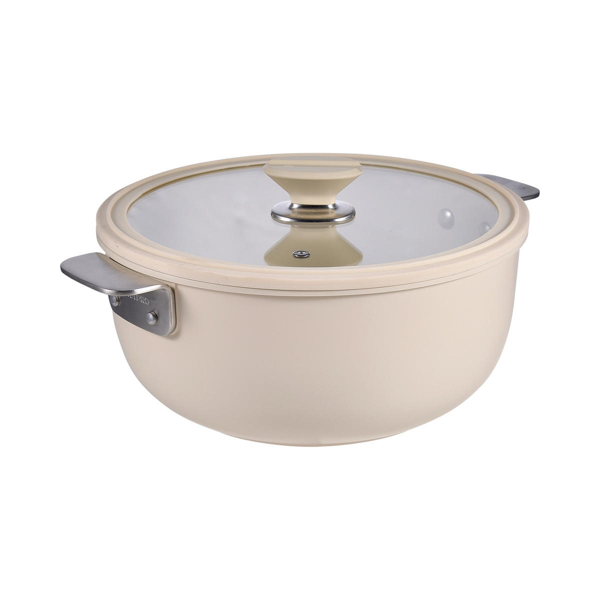 KOCHTOPFSET SHARE PLAY 10-teilig  - Beige/Schwarz, Basics, Glas/Metall (30.3/32/32.6cm) - Masterpro