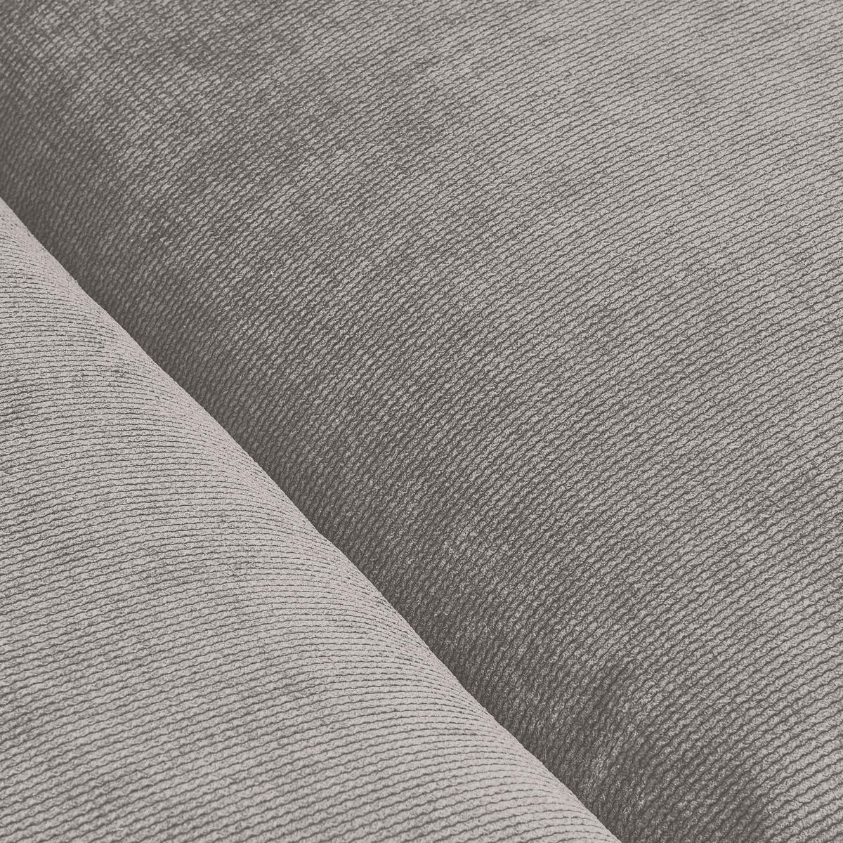 BIGSOFA Feincord Greige  - Greige/Schwarz, Design, Kunststoff/Textil (260/90/140cm) - Carryhome