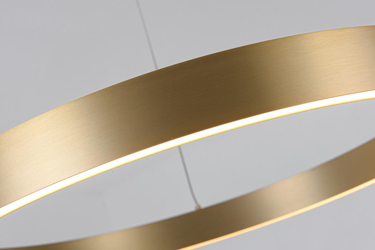 LED-HÄNGLAMPA Midway 60/126 cm  - guldfärgad, Design, metall (60/126cm)
