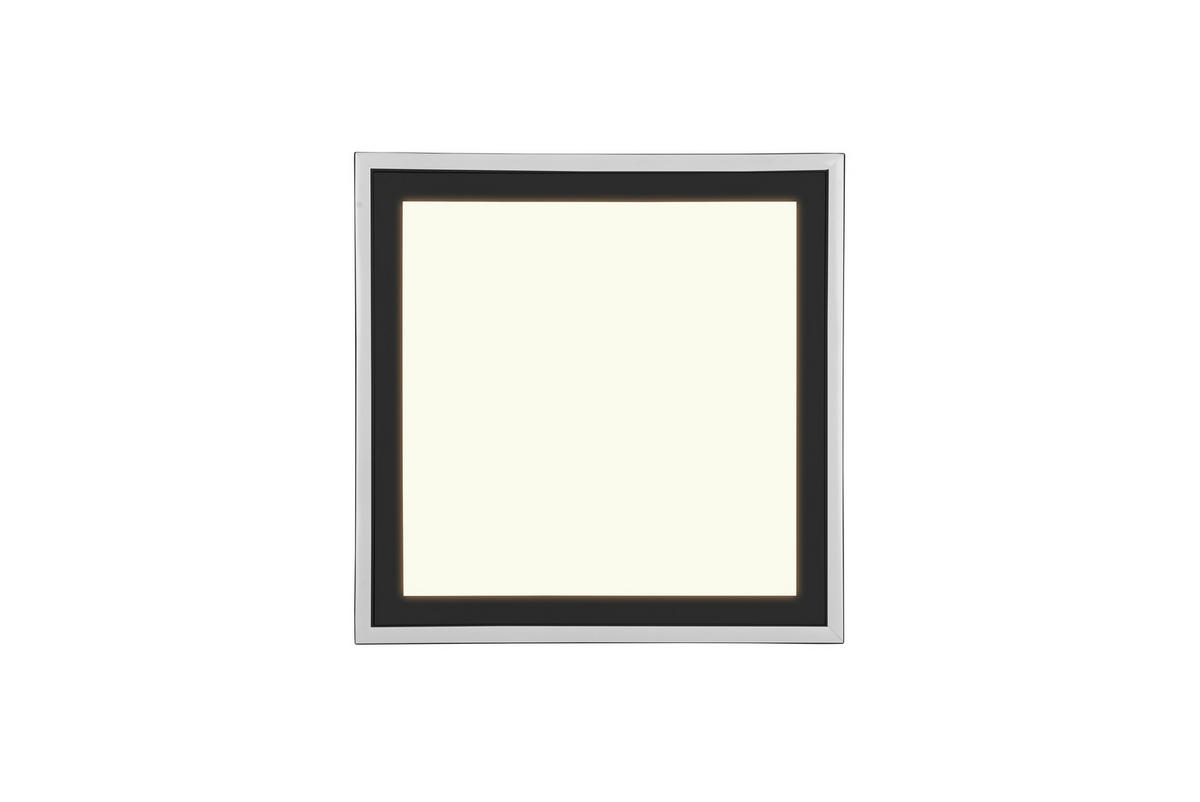 LED-DECKENLEUCHTE    43/43/3,5 cm  - Schwarz, Konventionell, Kunststoff (43/43/3,5cm)