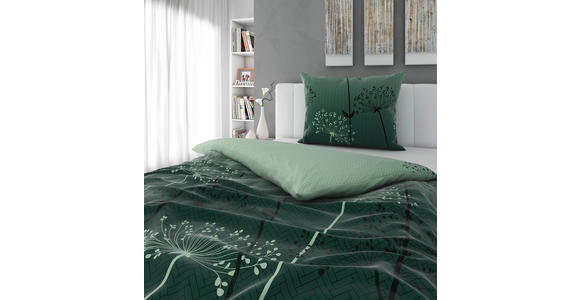 BETTWÄSCHE Mavie Satin 140/200 cm  - Grün, KONVENTIONELL, Textil (140/200cm) - Esposa