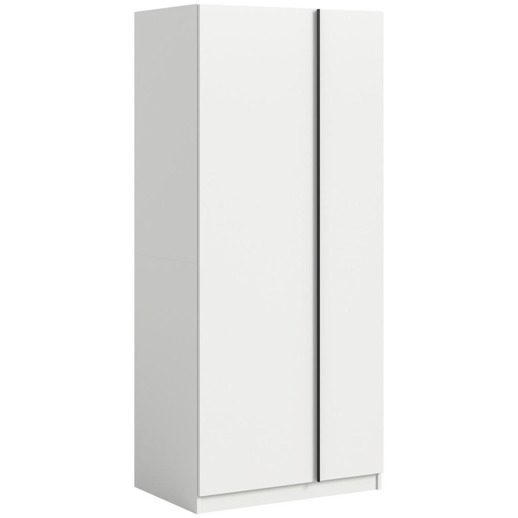 Drehtürenschrank Oakland, Weiß B: 80 cm