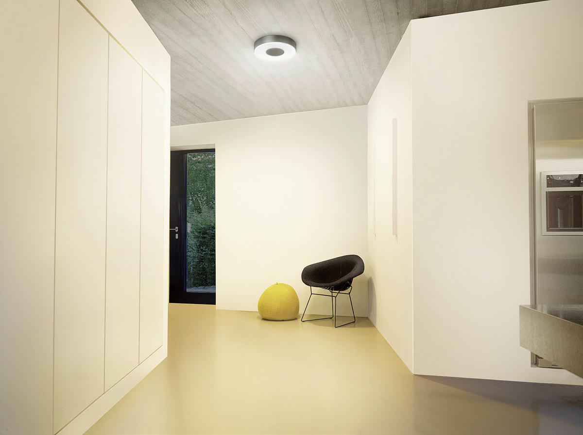 LED-DECKENLEUCHTE 26,3/26,3/5,3 cm   - Anthrazit, Basics, Kunststoff (26,3/26,3/5,3cm) - Steinel